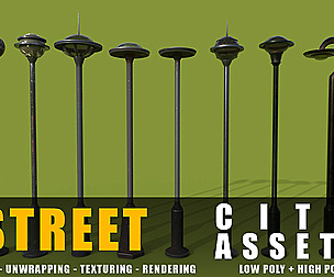 street lams series old game ready street assets