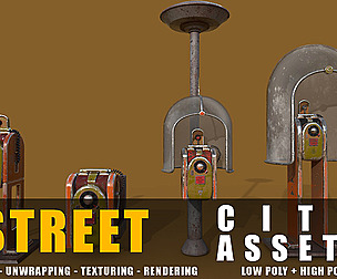 Phone Station series old game ready street assets