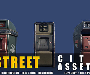 news stand series old game ready street assets