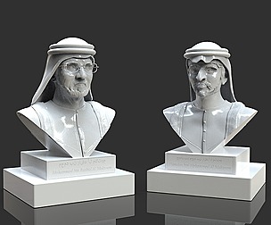 Arab Royal Family Father And Son Bust Pack