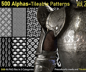 500 Alphas-Tileable Patterns-Vol2