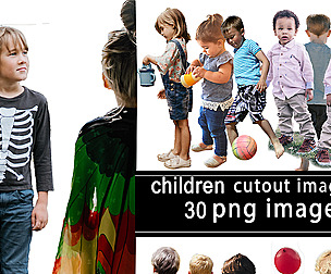 30 png image of children