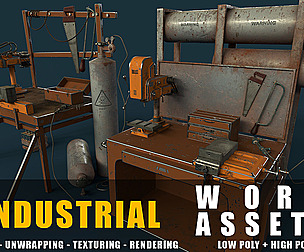industrial work assets game ready
