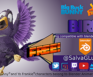 Red Whisker Bird Maya Rig