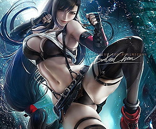 Tifa NSFW+SFW pack (PSD, JPG, video process)