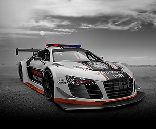 RIGGED - 2016 LMS Police - Audi R8 3D model