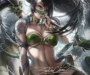 Tatto Goddess Akali NSFW+SFW pack