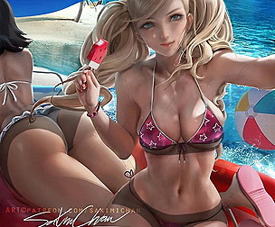 Ann Older Bikini pinup NSFW+SFW pack