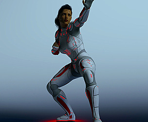 Sci Fi Cyborg Women Rigged