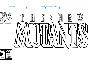 The New Mutants Comic Book Cover Template