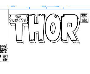 The Mighty Thor Comic Book Cover Template