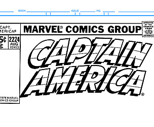 Captain America Comic Book Cover Template