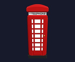 London telephone booth
