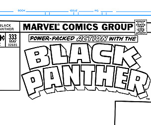 Black Panther Comic Book Cover Template