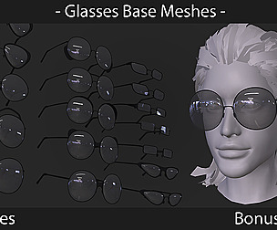 Glasses Base Meshes