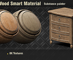 22 Wood Smart Materials for Substance Painter