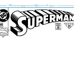 Superman Comic Book Cover Template