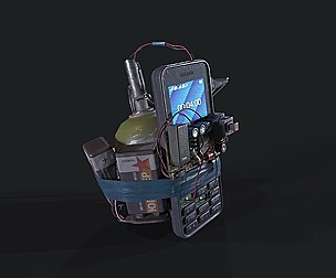 Explosive device. Bomb