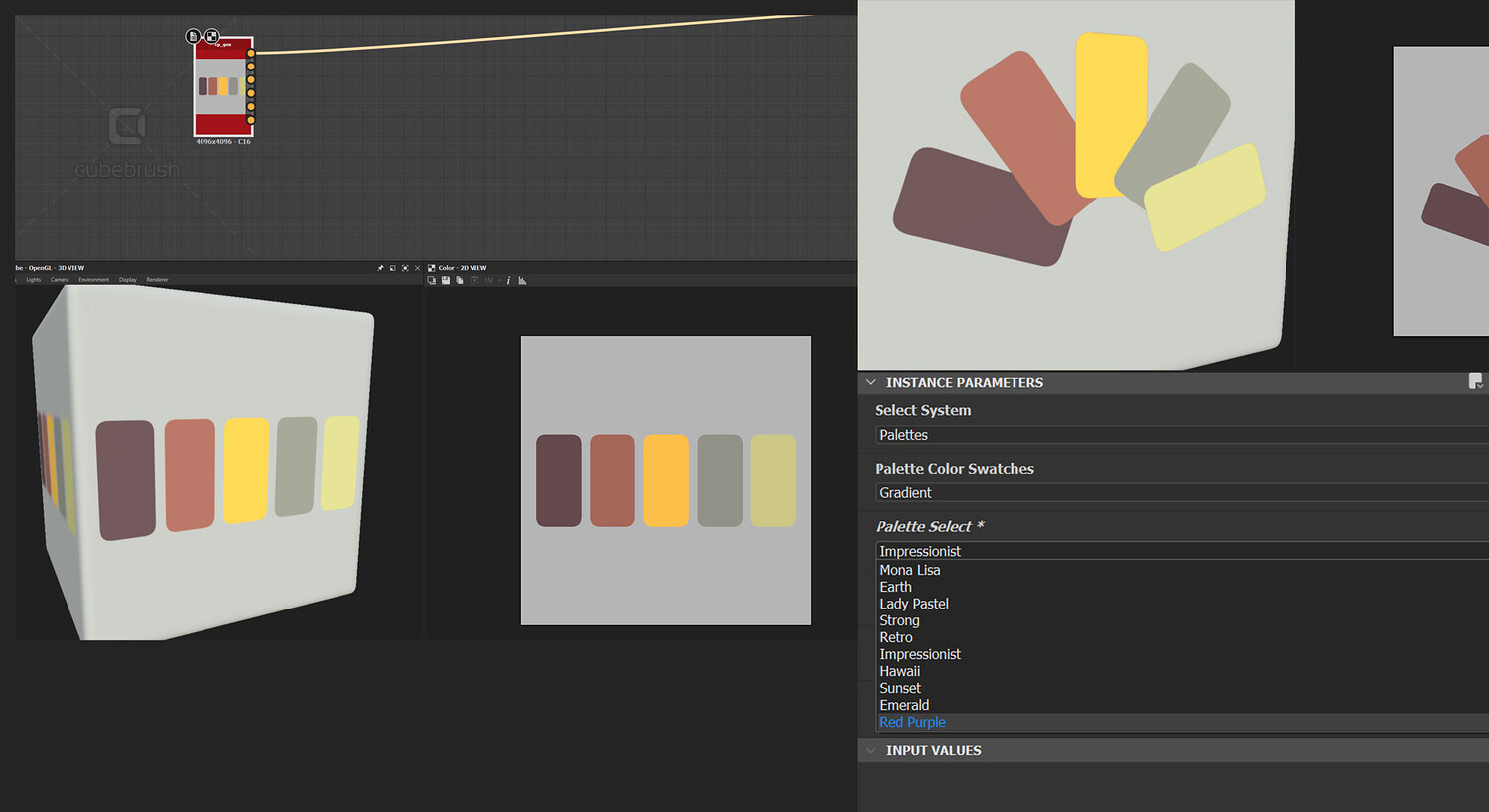 Color Palette Generator Substance for Painter