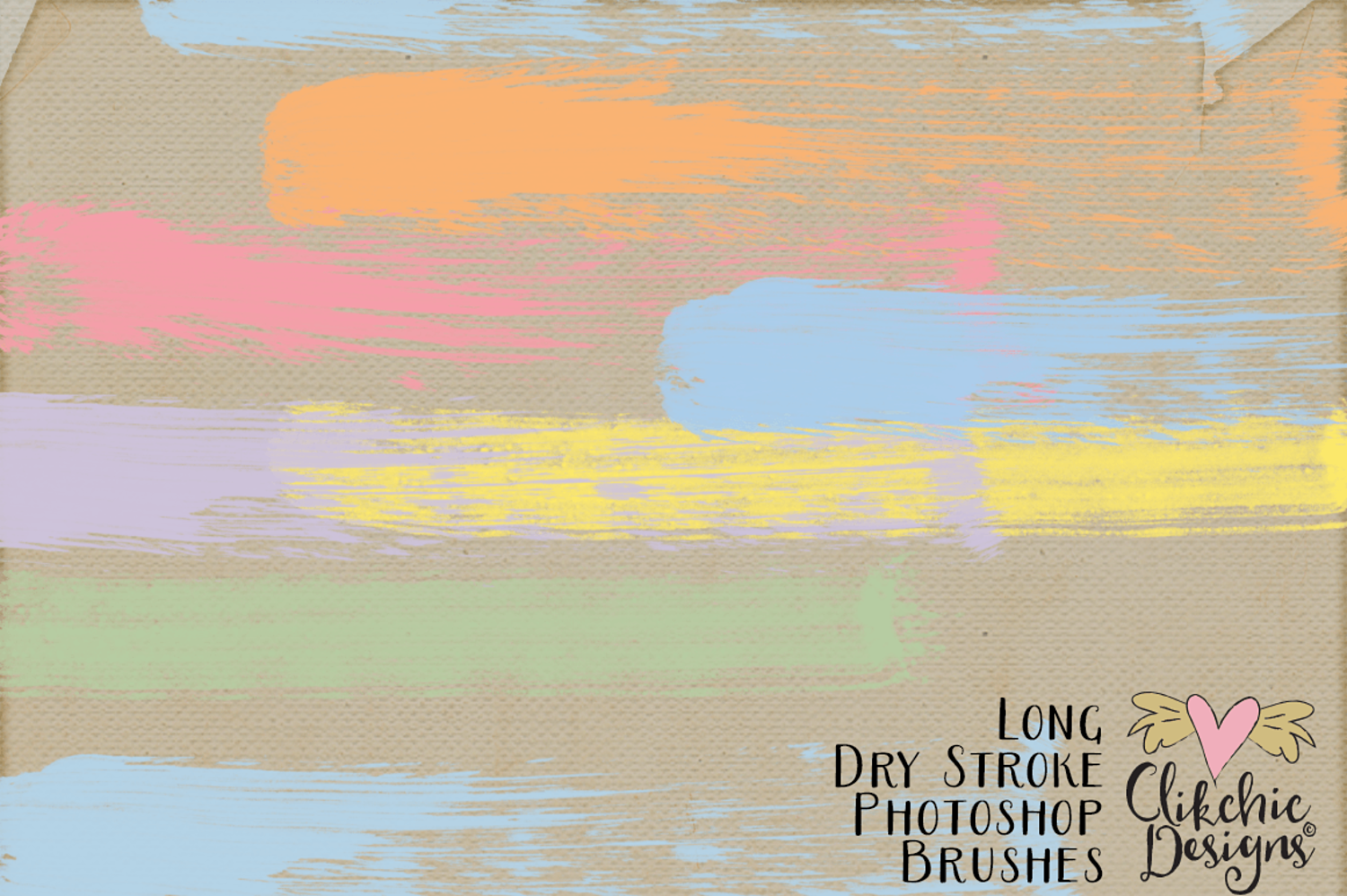 long dry watercolor strokes photoshop brushes