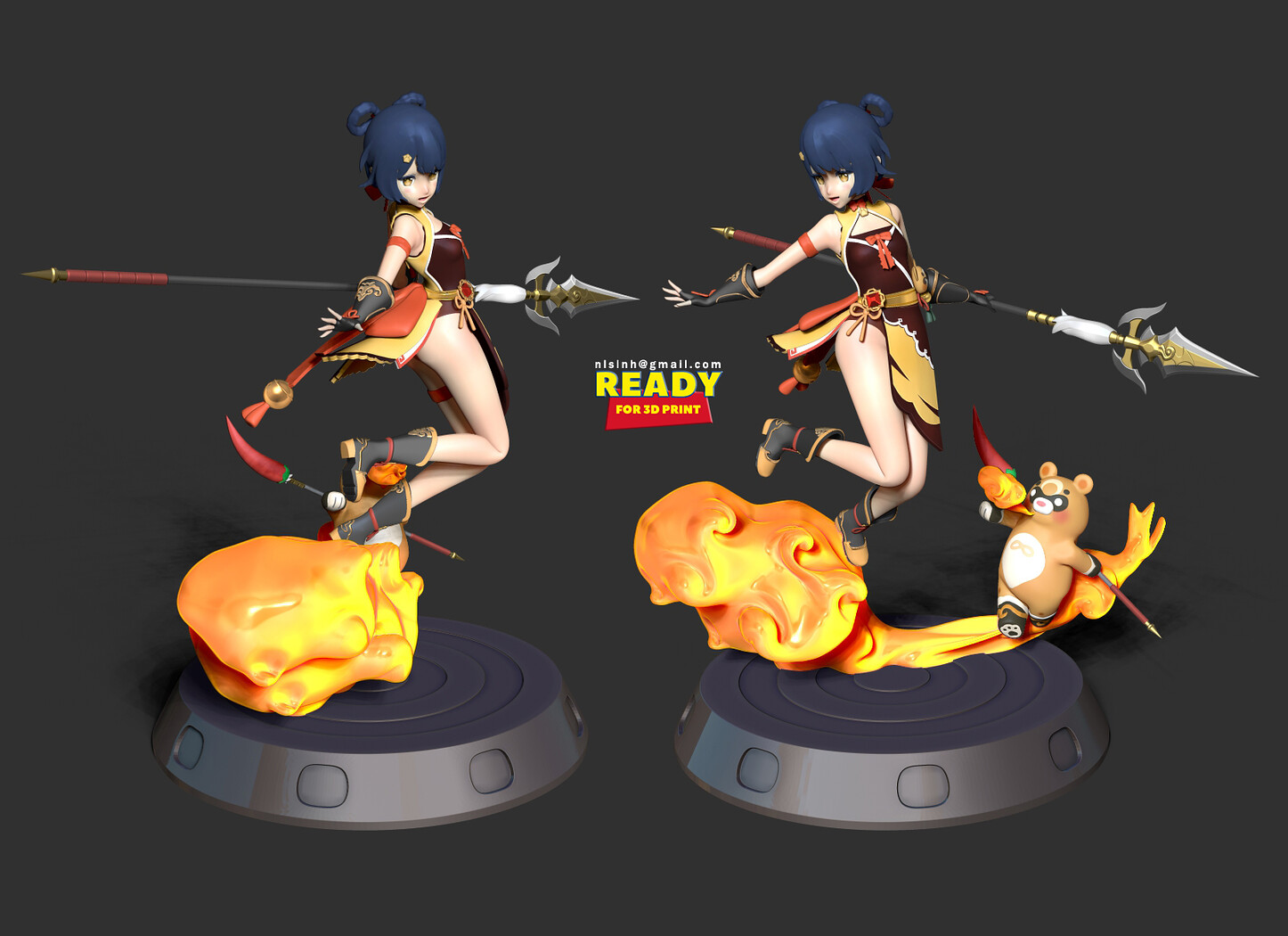 Xiangling Genshin Impact Fanart