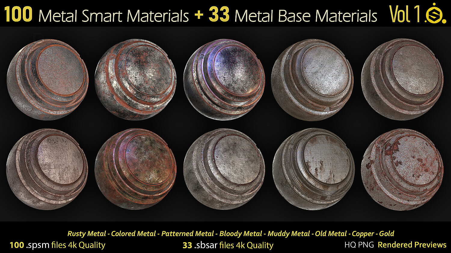 100 Metal Smart Materialsspsm+33Base materials
